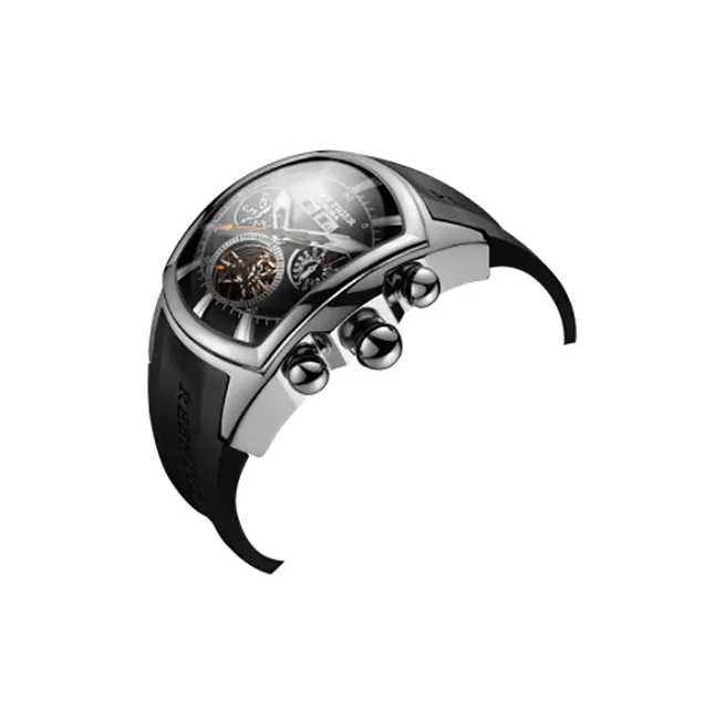 REEF TIGER Aurora Collection Tank II Automatic Mechanical Movement Watch Men's Watches Black Dial-2