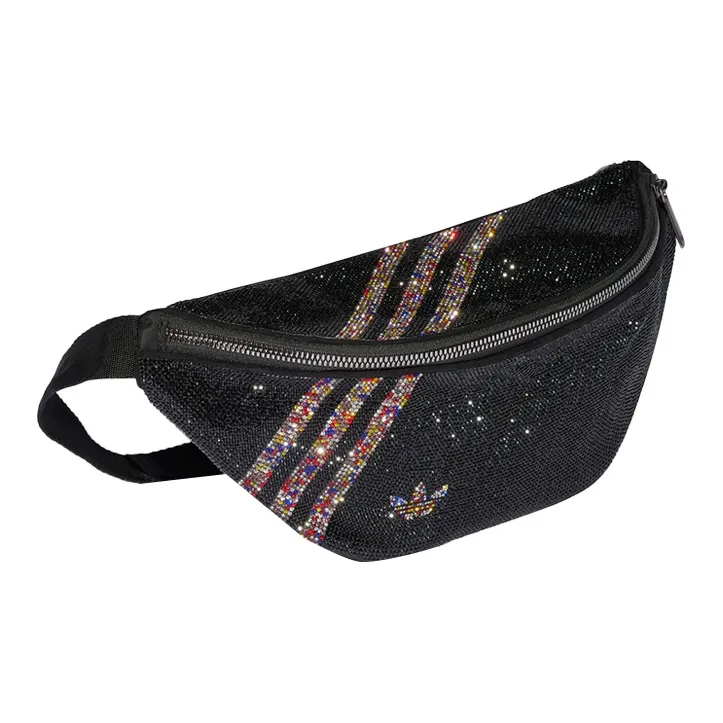 Adidas Originals Polyester One Shoulder Crossbody Fanny Pack Regular Women's Black-1