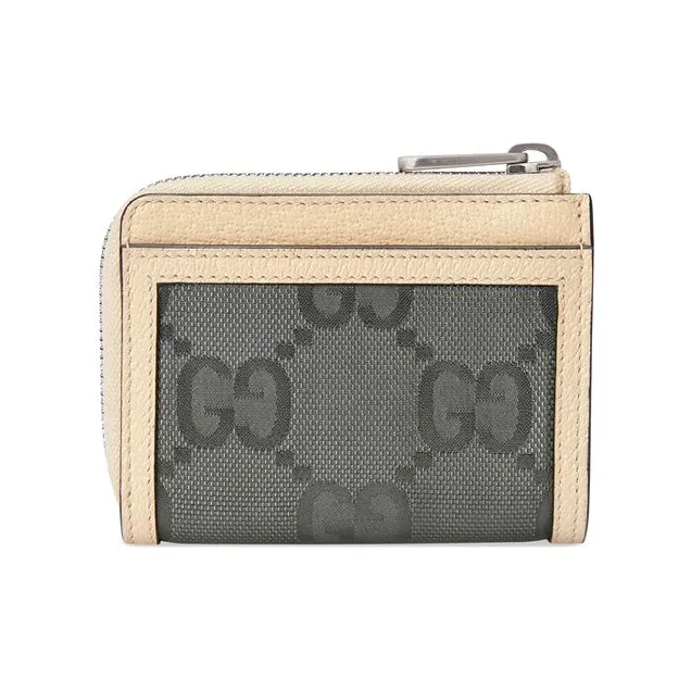 GUCCI Off The Grid Nylon With Leather Wallet Mini Unisex Dark Gray-2