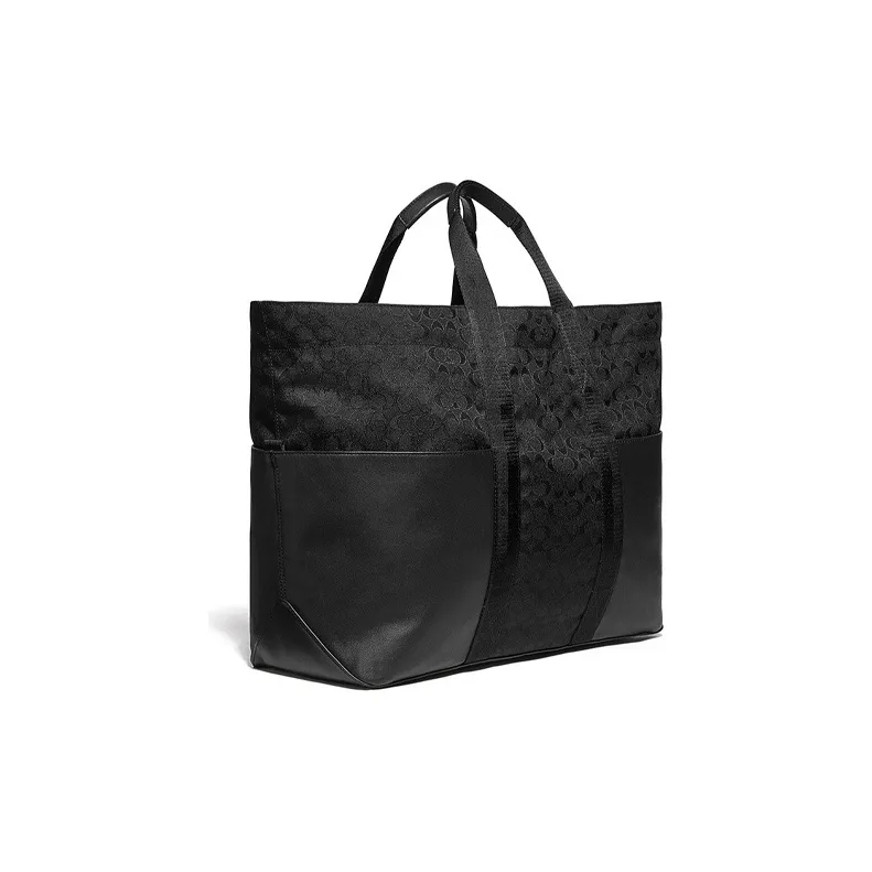 COACH Pacer Nylon Fabric Handbag Large Size Men's Black-1