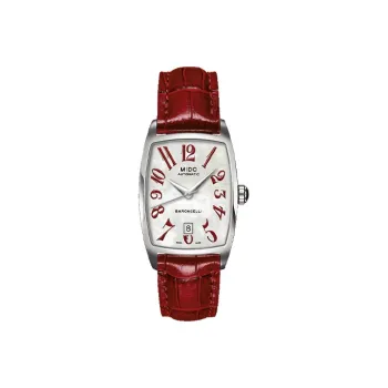 MIDO Baroncelli Collection Automatic Mechanical Movement Women's Watch Watch 29*23.5mm White Dial Cowhide Strap