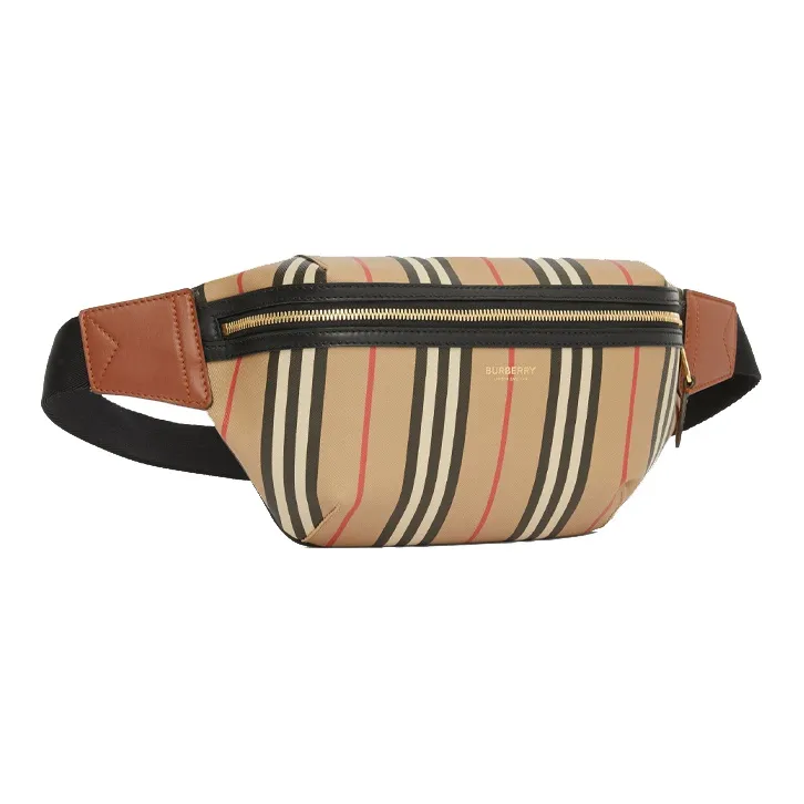 Burberry Eco Friendly Canvas Sonny Sling Bag, Crossbody Bag, Fanny Pack Regular Unisex Beige-3