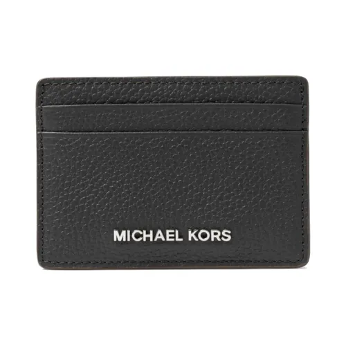 MICHAEL KORS Logo Embossed Grained Leather Cardholder