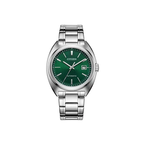 CITIZEN Mechanical Movement Stainless Steel Strap Watch 42mm Men's Watch Green Dial NJ0101 78X