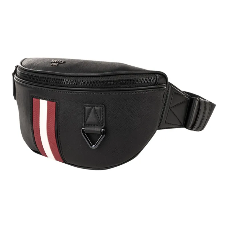 BALLY Cow Leather Sling Bag, Fanny Pack Regular Men's Black-1