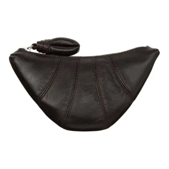 Lemaire Croissant Series Sheepskin Croissant Bag Clutch Coin Purse Mini Women's Chocolate