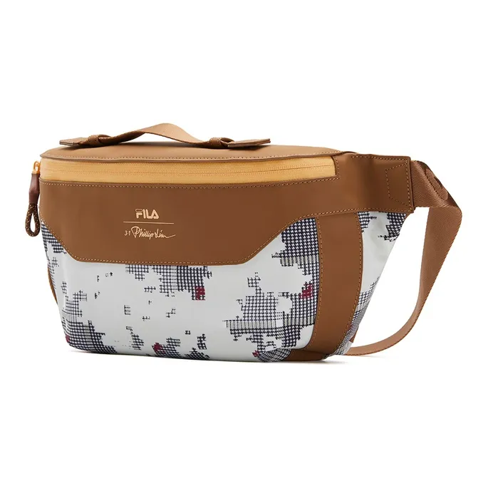 FILA PU Fanny Pack Handbag Unisex Caramel Tea Brown-1