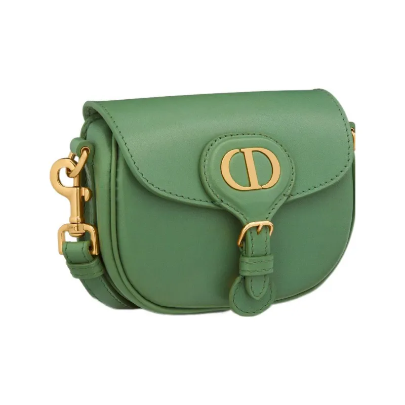 DIOR Bobby Smooth Finish Cow Leather Shoulder Bag Crossbody Bag Extra Mini Women's Jade Green-1