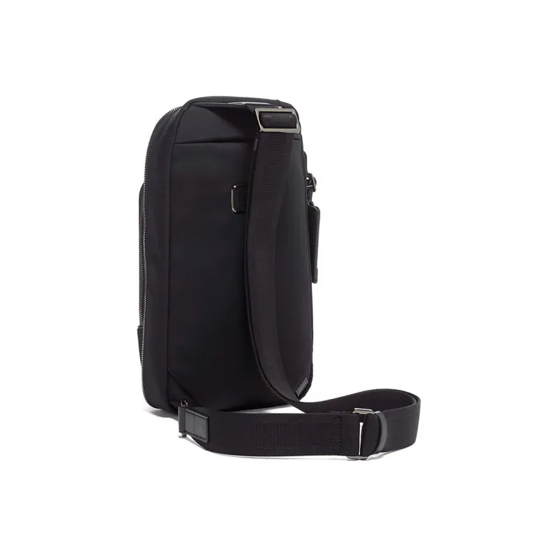 TUMI Nylon Fabric One Shoulder Sling Bag Men's Black-3