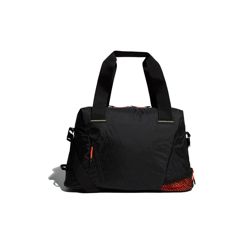 Adidas Polyester Spandex Tear Resistant Fabric Handbag Regular Men's Black-2