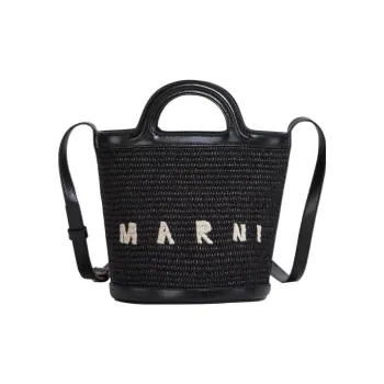 MARNI Logo Embroidered Bucket Bag