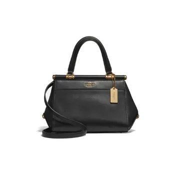 COACH Grace Leather One Shoulder Handbag Women's Black