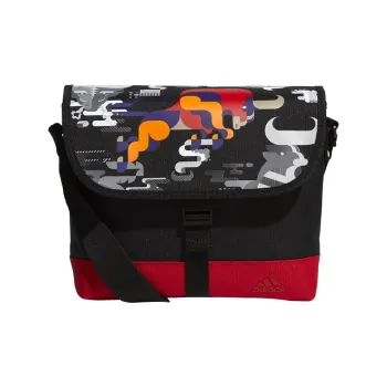 Adidas Recycled Polyester Crossbody Bag Shoulder Bag Unisex Black Light Scarlet