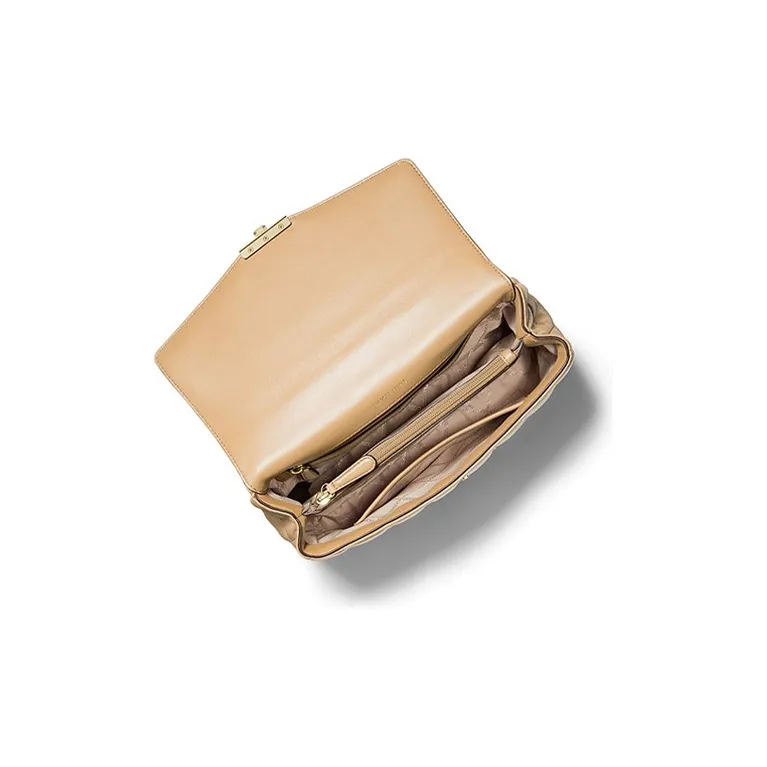 MICHAEL KORS Soho Sheepskin Shoulder Bag, Crossbody Bag Extra Large Women's Camel-2