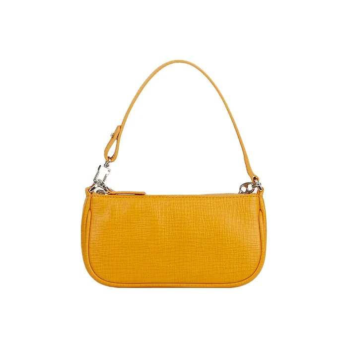 By Far Mini Rachel Lizard skin Effect Shoulder Bag-2