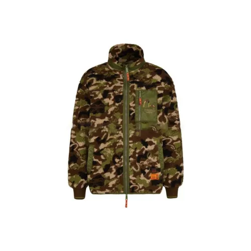 EVISU Velvet Jackets Men Camouflage