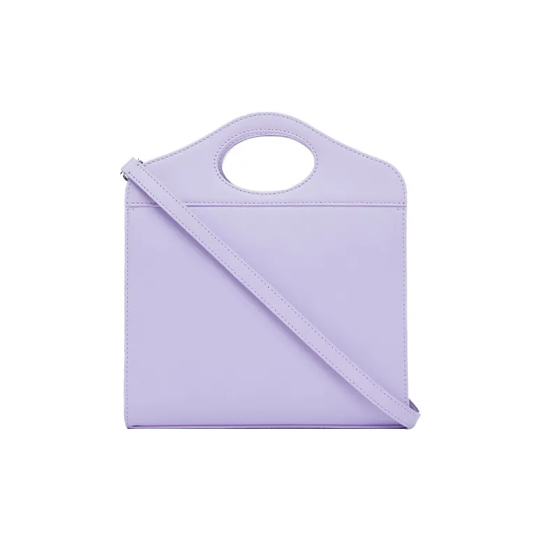Burberry Mini Leather Pocket Bag Soft Violet-3