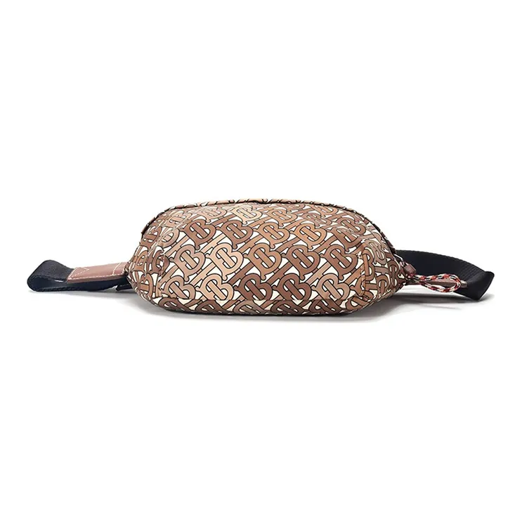 Burberry Canvas Fanny Pack Medium Size Unisex Camouflage Brown-4