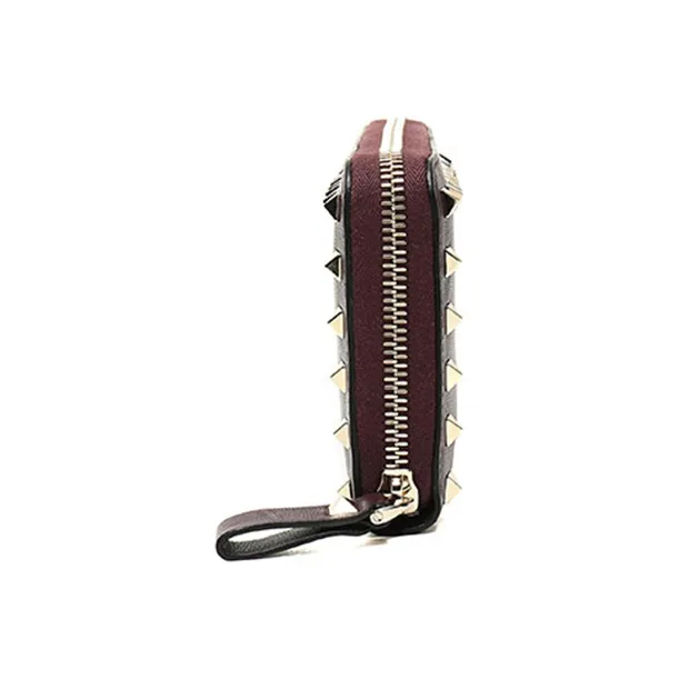 Valentino Leather Wallet Women's Deep Red-2