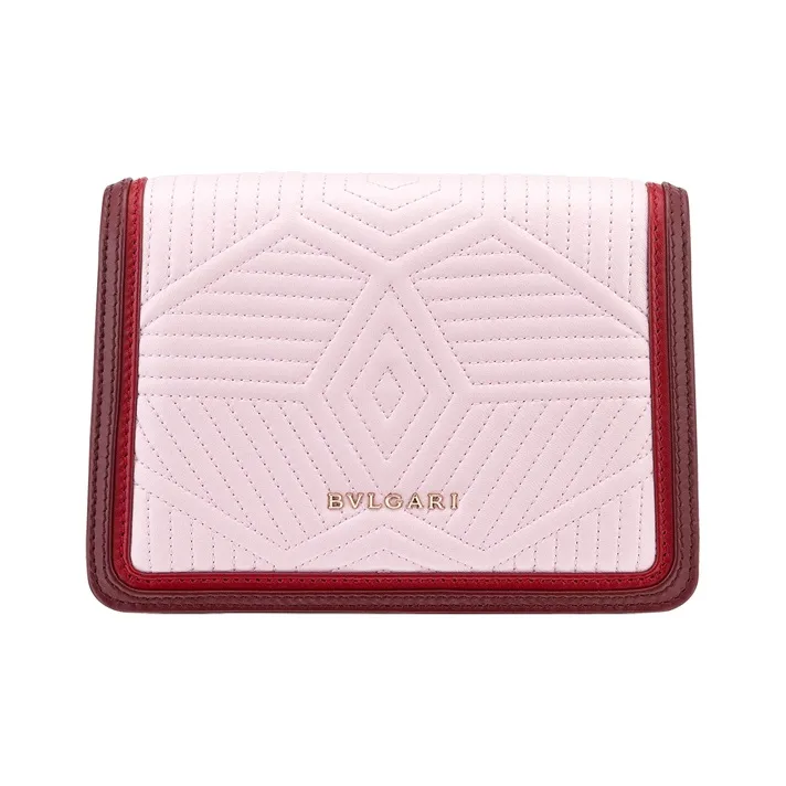 BVLGARI Calfskin Trim Crossbody Bag Shoulder Bag Mini Women's Rose-2
