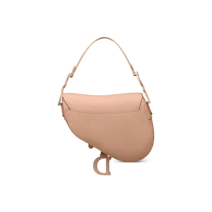 DIOR Cow Leather Saddle Bag Handbag Clutch Regular Women's Crimson-3