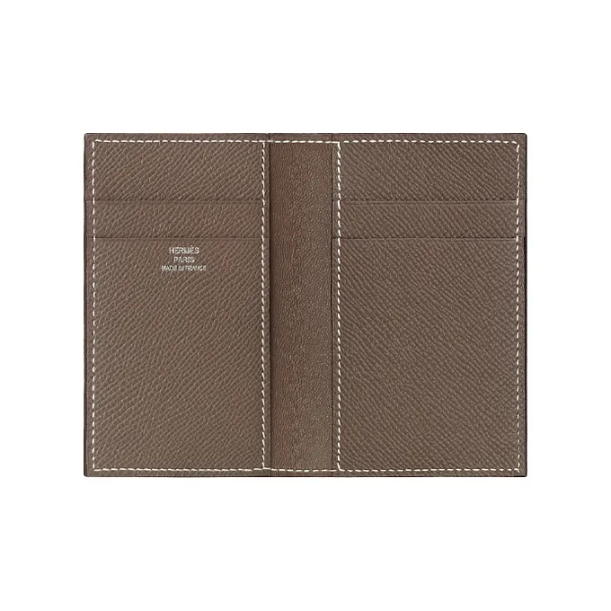 HERMES MC² Euclide Epsom Calfskin Card Holder Men's Elephant Gray-3