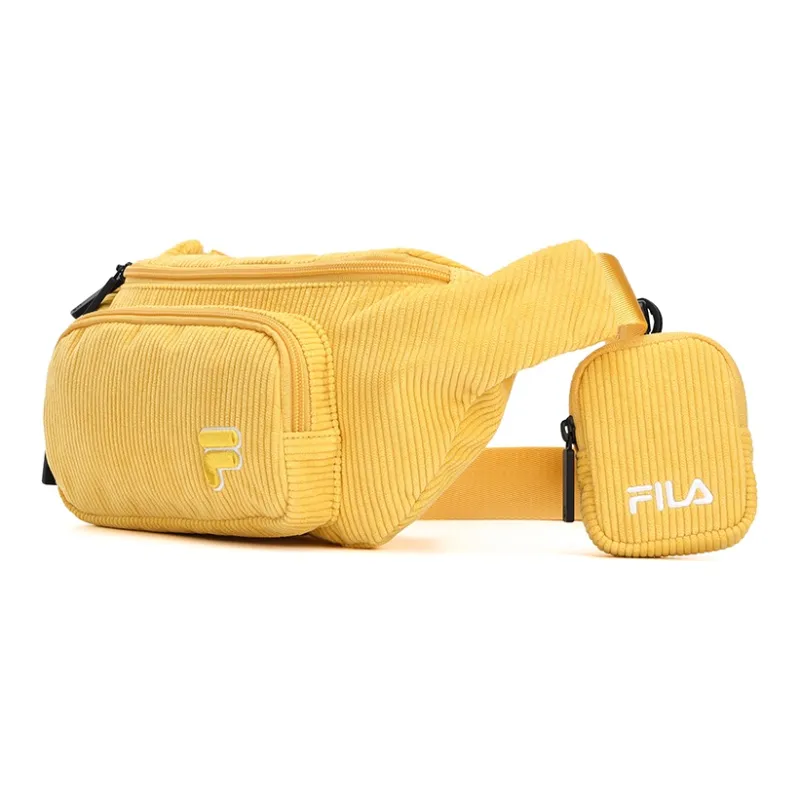 FILA FUSION Fabric Fanny Pack Regular Unisex Concubine Yellow-1