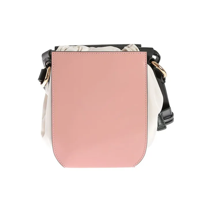 MARNI Cow Leather Crossbody Bag Women's White/Pink-2