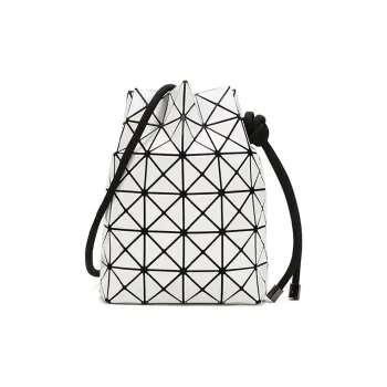 ISSEY MIYAKE Prism Polyvinyl Chloride Bucket Crossbody Bag Shoulder Bag Women's White