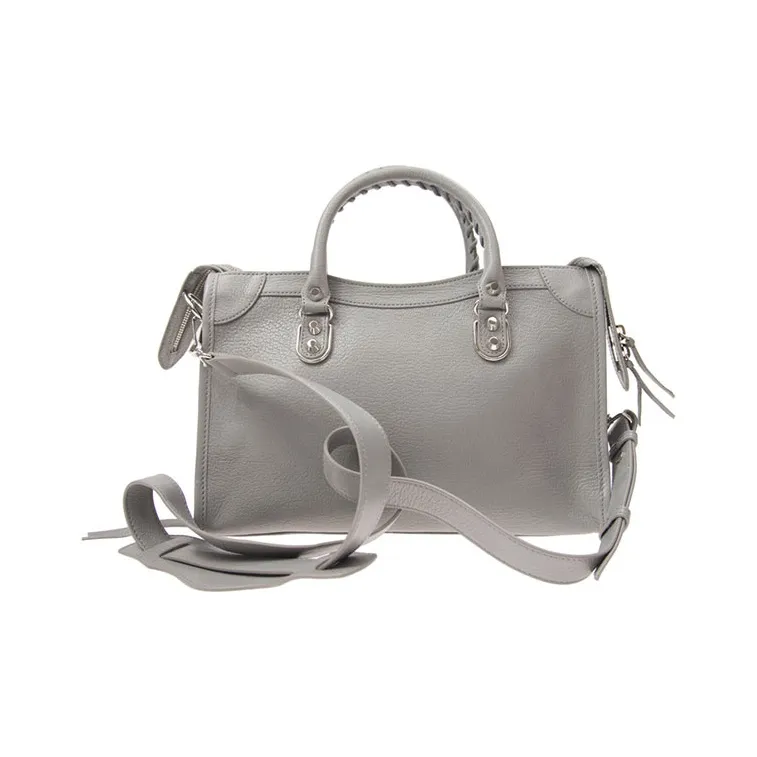 Balenciaga Cow Leather Shoulder Bag, Crossbody Bag, Handbag Regular Women's Light Gray-1