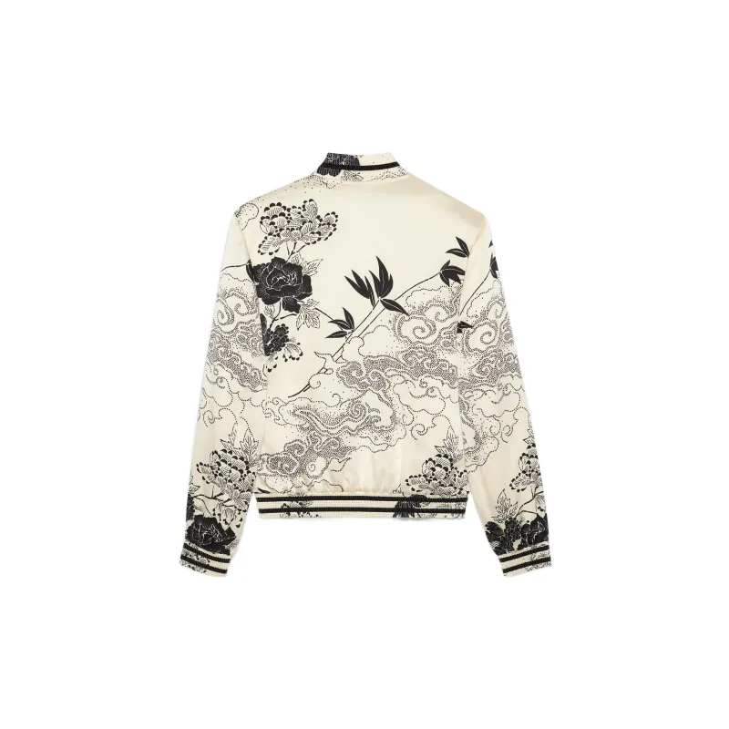 SAINT LAURENT Floral print Bomber Jacket-1