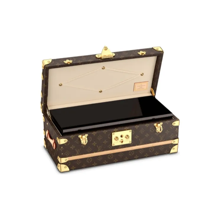 LOUIS VUITTON Canvas With Wooden Strip Base Flower Boxes Storage Unisex Brown-1