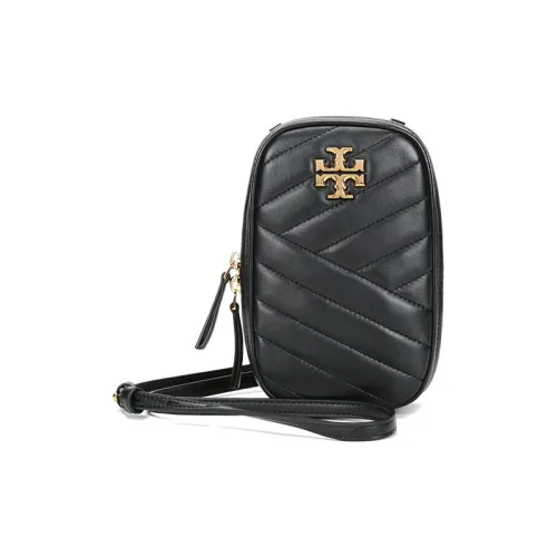 TORY BURCH Sheepskin One Shoulder Crossbody Cell Phone Pouch Small Size Women's Black