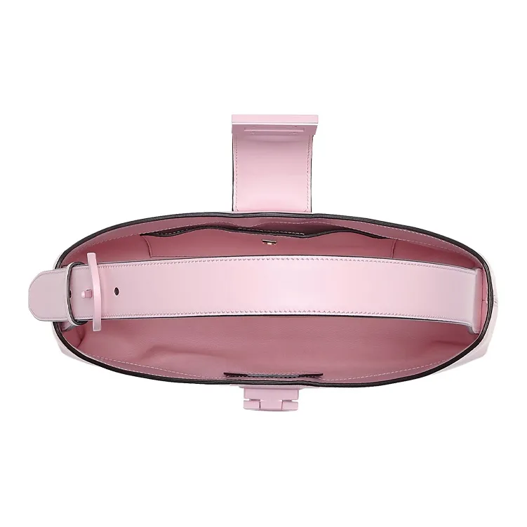 FERRAGAMO Trifolio Cow Leather Shoulder Bag, Shoulder Bag Women's Light Pink Red-3