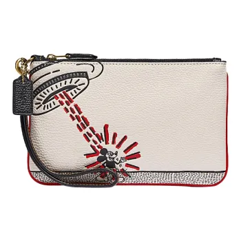 Disney X Keith Haring X COACH Wristlet Clutches