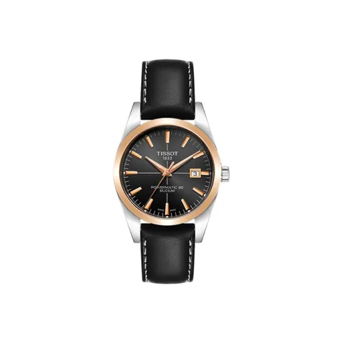 TISSOT Mechanical Movement Men's Watch Black Dial