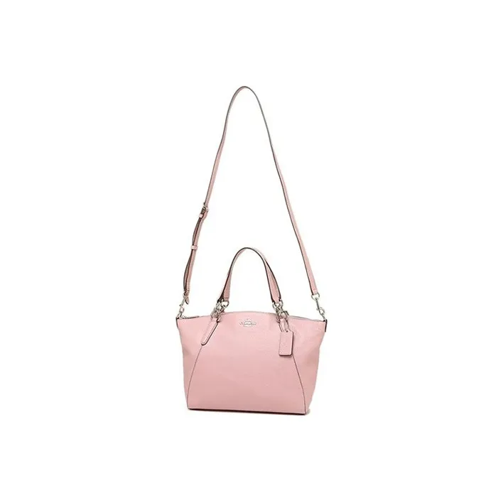 COACH Cow Leather One Shoulder Crossbody Crossbody Bag Dumpling Bag Handbag Large Size Women's Cherry Blossom Pink-4