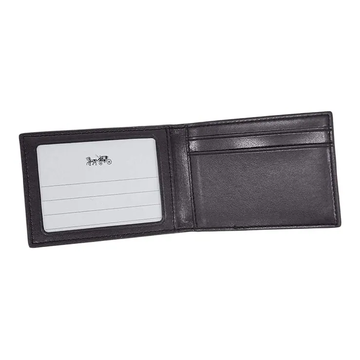 COACH 3 IN 1 Wallet Canvas Card Holder 3 in 1 Wallet Men's Black-4