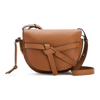 LOEWE Gate Cow Leather Bowknot Bag Crossbody Bag Women's Brown