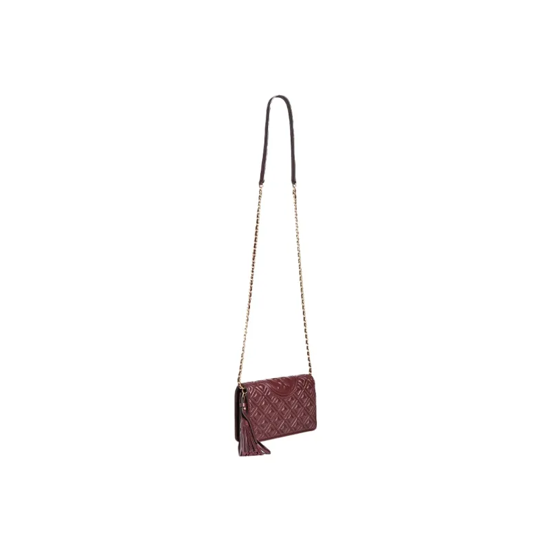 TORY BURCH Fleming Sheepskin Crossbody Bags Shoulder Bags Women's Deep Red-6