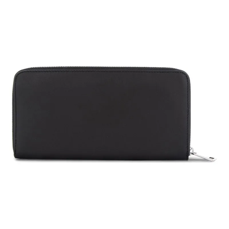 Furla Favola Leather Wallet Money Clip Clutch Women's Black-2