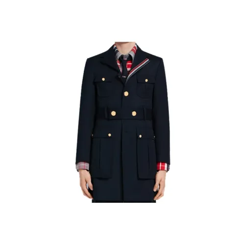 THOM BROWNE Coats Men Navy