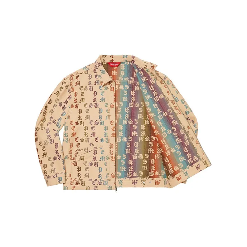 Supreme Gradient Jacquard Denim Work Jacket-2