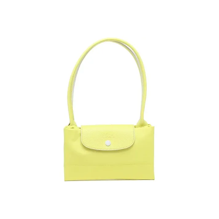 LONGCHAMP Le Pliage Sheepskin Crossbody Handbag, Shoulder Bag Women's Yellow-5