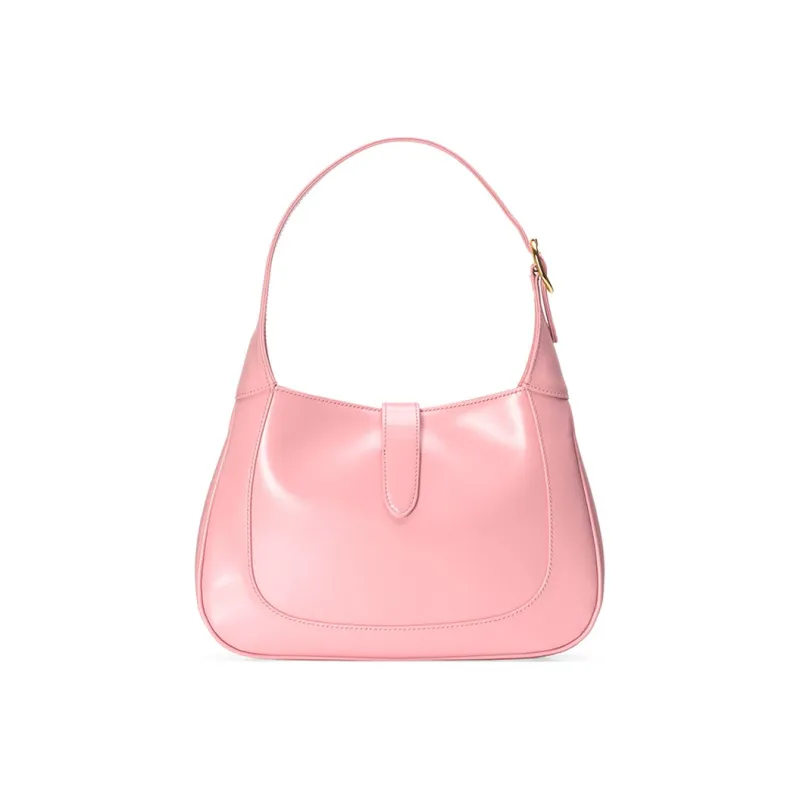 GUCCI Jackie 1961 Leather Crescent Shoulder Bag Shoulder Bag Small Size Women's Light Pink-4