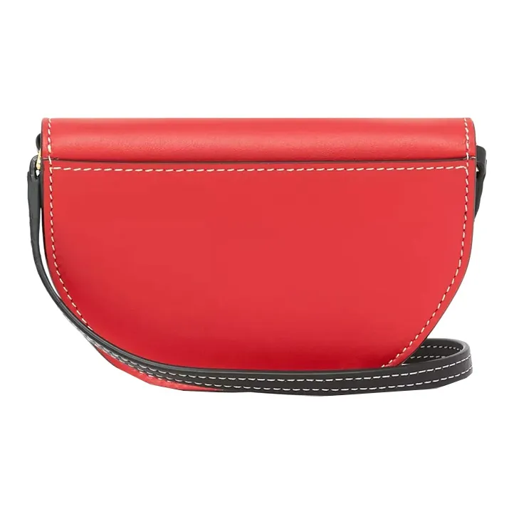 Burberry Olympia Lambskin Half-Moon Bag Card Holder Portable Crossbody Bag Shoulder Bag Women's Bright Red-2