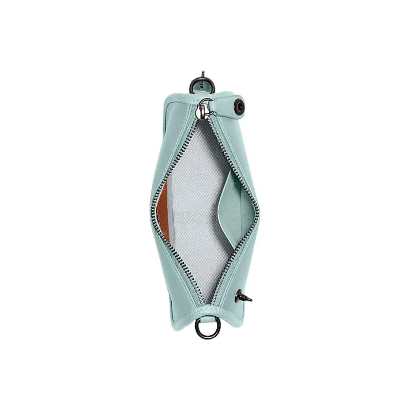 COACH Cow Leather Crescent Bag Mahjong Bag Shoulder Bag Handbag Shoulder Bag Women's Mint Green-2