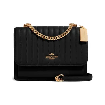 COACH Klare Leather Trunk Bag Crossbody Bag Shoulder Bag Women's Black