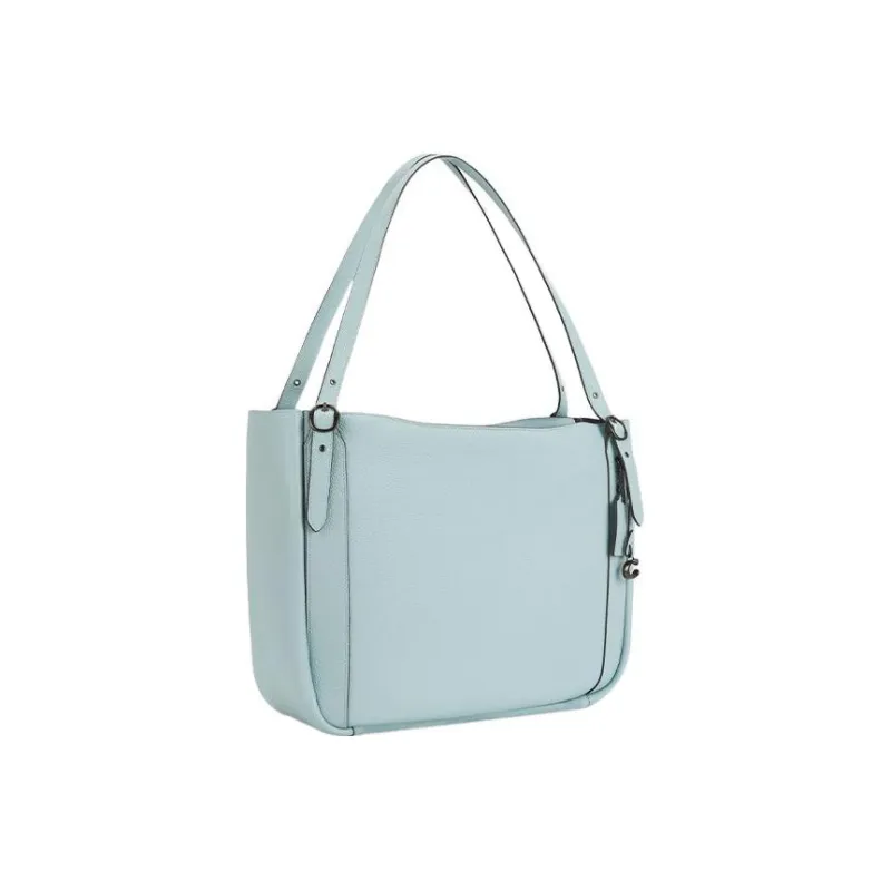 COACH Alana Canvas With Pebbled Leather Tote Bag Shopping Bag Handbag Shoulder Bag Women's Mint Green-1