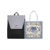 1960 Black & Gray Backpack+0245 Gray Tote